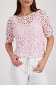 Open Lace Top - French Rose image