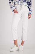 Frayed Jean with Belt - Off White