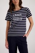 Stripe T-shirt - Marine Striped image