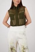 Mesh Waistcoat - Olive