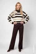 Stripe Sweater - Cappuccino Melange