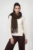 Tassle Scarf - Black Coffee image