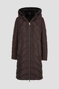 Padded Coat with Hood - Dark Brown image