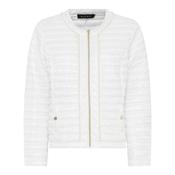 Padded Jacket with Pearl Detail - off white