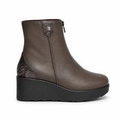 Centre Zip Ankle Boot - Taupe image