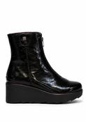 Centre Zip Ankle Boot - Black image