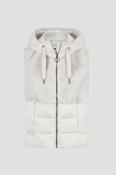 Faux Fur Padded Gilet - Bleached Stone image
