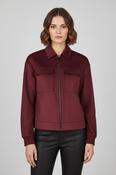 Suede Feel Jacket - Dark Berry image