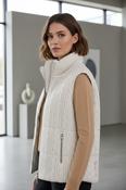 Reversible Knit Gilet - Panna Cotta