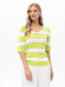Knit with Openwork Pattern - Green