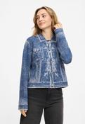 Denim Look Jacket - Blue