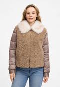 Faux Fur Jacket - Taupe image