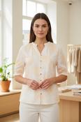 Print Blouse - Papaya image