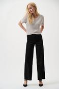 Wide-Leg Stretch Jeans - Black image