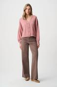Classic Wide-Leg Stretch Jeans - Mink image