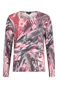 Pattern Long Sleeve Top - Red Wine image