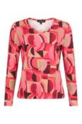 Pattern Long Sleeve Top - Wild Rose image