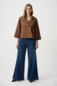 Scuba Suede Boxy Jacket - Brown image