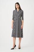 Print Fit and Flare Dress - Brown Multi image