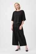 Flared Top With Pearl Detail - Black image