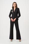 Flared Pull-On Pants - Black image