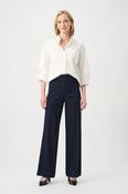Stretch Denim High-Rise Wide Leg Jeans - Dark Denim Blue image