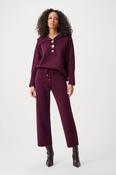 Knit Pull-On Pants - Elderberry image