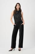 Slip-On Wide-Leg Pants - Black image