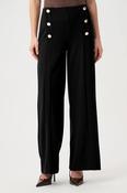 Sailor Wide-Leg Pants - Black image