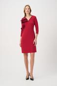 Statement Ruffle A-Line Dress - Deep Cherry image
