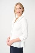 Double Lapel Collar Blouse - Vanilla