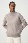 Embellished Turtleneck Sweater - Taupe image
