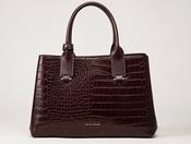 Croc Print Bag - Hot Chocolate