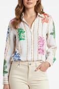 Bamboo Print Blouse - Toucan image