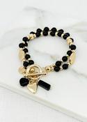 Black and Gold Bracelet - BLACK and GOLD image