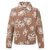 Floral Knit Jacket - camel image