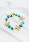 Starfish Bracelet - Turquoise image