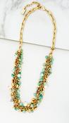Multi Gemstone Necklace - Green image