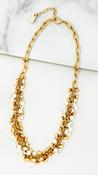 Multi Gemstone Necklace - White