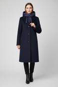 Hooded Woolmix Coat - Navy image