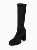 Platform Knee High Boot - Black image