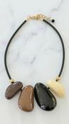 Multi Stone Necklace - Multicolour image