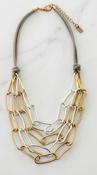Link Necklace - Gold and Silver image