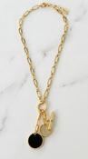 Charm necklace - Gold image