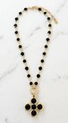 Black and Gold necklace - BLACK and GOLD image