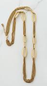 Long Multi Chain Necklace - Gold image