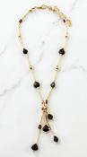 Multi Jem Necklace - Gold image