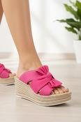 Mule Wedge - Magenta