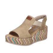 Print Wedge Sandal - Marble