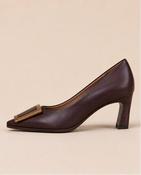 Court Shoe with Buckle - Espresso image